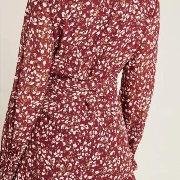 Petra Leopard Mini Wrap Dress - Picture 2 of 3